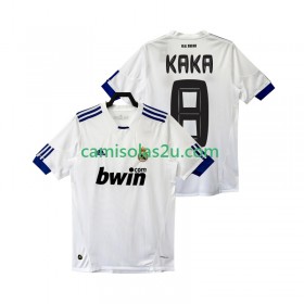 Camisolas de futebol Real Madrid KAKA 8 2010 2011 Retro Equipamento Principal Manga Curta